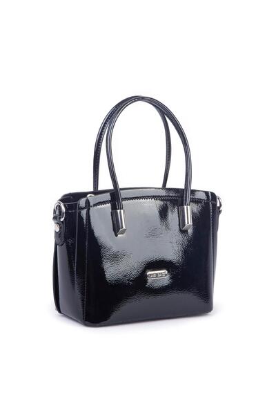 Nas Bag Women's Mini Handbag and Crossbody Bag Black Patent Leather