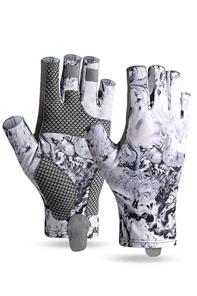 Arabest breathable paddle gloves, fishing, cycling, boating, surfing, hiking (white L type)