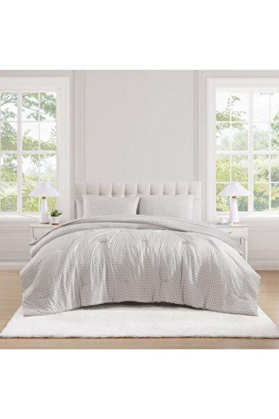 TNC 7-Piece Premium Quality Pine Zigzag King Comforter Set