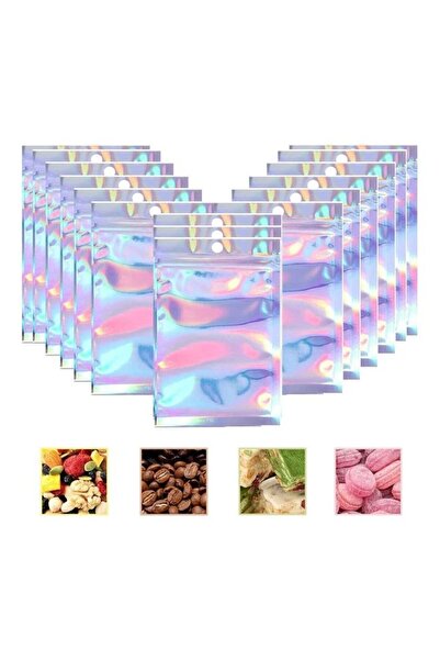 HALAMODO أكياس رقائق معدنية قابلة لإعادة الإغلاق ومقاومة للرائحة، متعددة الأل...