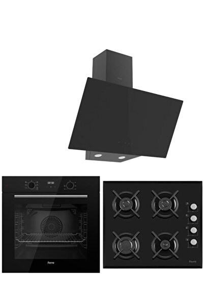 Ferre BLACK PLUS SERİSİ 3LÜ CAM ANKASTRE SET (QBL63CS-S1140-D077)