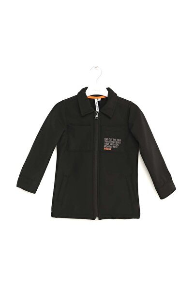 NANİCA Black Boy's Softshell Jacket 1-5 Years Old