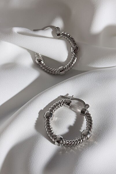 LA PERRY ACCESSORIES خاتم فضي عتيق الطراز بتصميم ملتوي