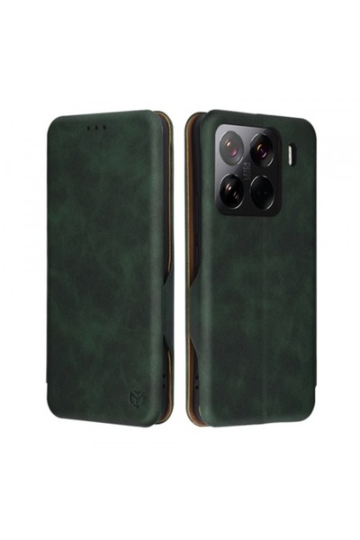 Stef's Cat Θήκη για Xiaomi 15 Pro, Safe Wallet Plus, Πράσινη