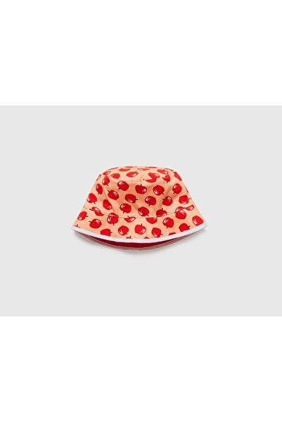 United Colors of Benetton Boys Logo Print Round Fisherman Hat