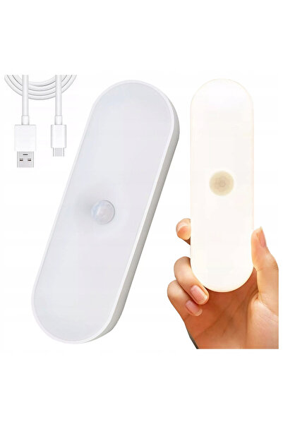 Neo Vista Beyaz Işık Hareket Sensörlü Usb Şarjlı Led Işık Lamba-Oda, Mutfak, Salon Ve Merdiven Işıklandırma