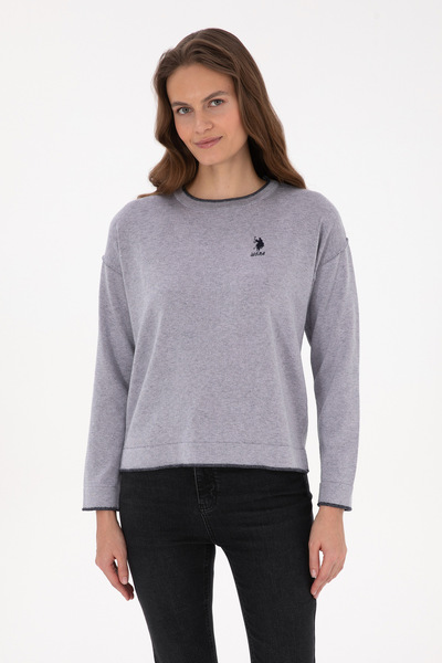 U.S. Polo Assn. Women's Purple Crew Neck Sweater 50314675-Vr245