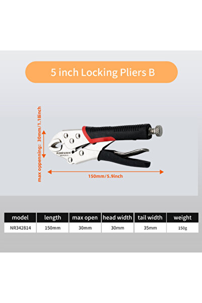 Choice9 5 inch Plier B AMR Lking Pliers Lk Pliers Curved Jaw Pliers Straight ...