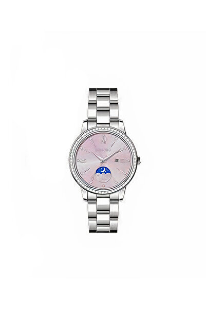 Youtrico LONGBO Ladies wristwatch,Artificial Diamond ,Date,Pink Dial