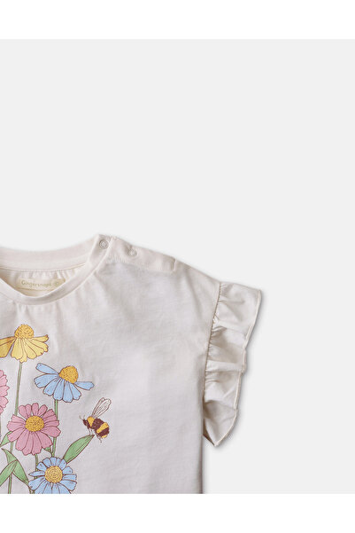 Gingersnaps Girls Floral Print Short Top