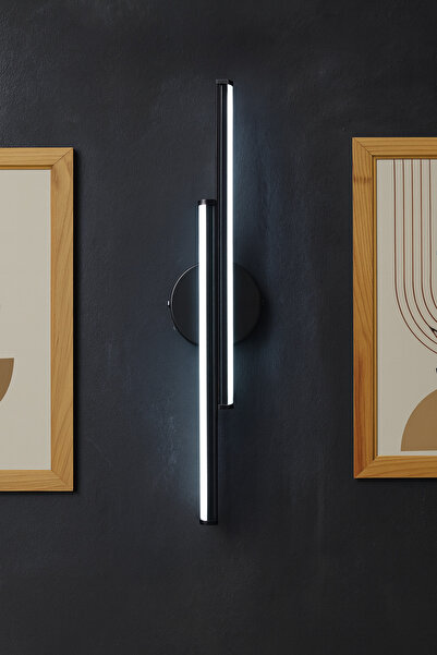 luxshome Pilli Kablosuz Çift Yön Led Aplik Tablo Salon Duvar Tv Banyo Ayna Yatak Resim Aydınlatma Beyaz Işık