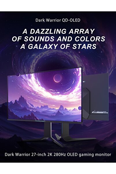 THUNDEROBOT 26.5" 2K QD-OLED Gaming Monitor | 280Hz Refresh Rate | 0.03ms | HDR 1000nit | 99% DCI-P3