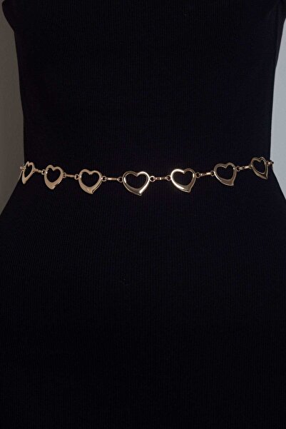 mica حزام ذهبي على شكل قلب