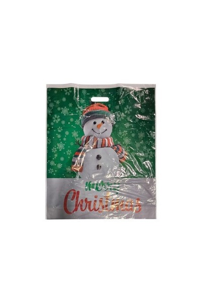 ERBE Set of 50 plastic gift bags, Christmas design, 50 x 60 cm