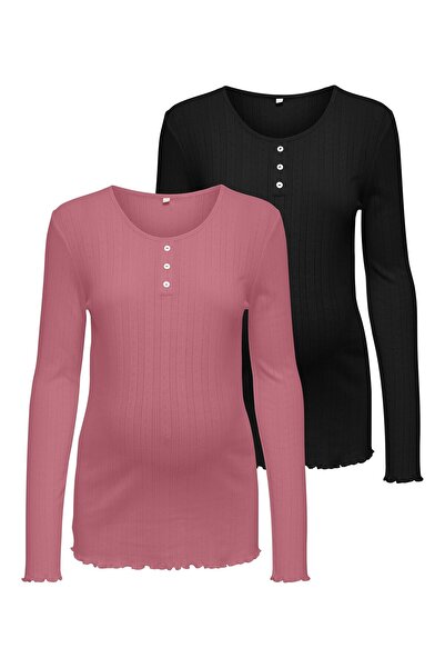 ONLY MATERNITY Top OLMVISTA 2er-pack Top