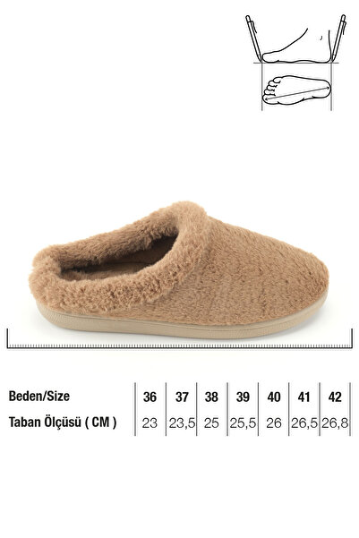 GEZER Kadın Kışlık Rahat Taban Ev Bahçe Gondol Terlik