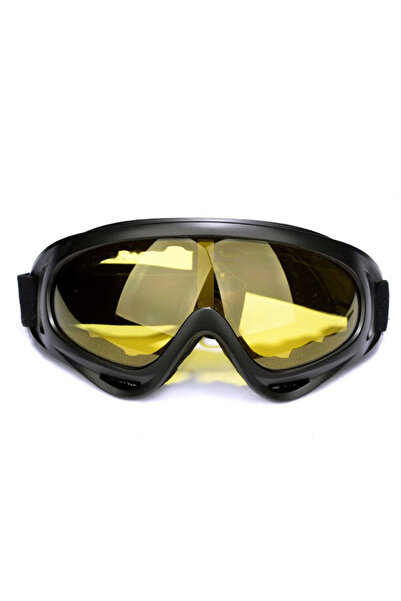 Choice نظارات موتوكروس مقاومة للغبار وعدسات صفراء قابلة للتعديل ونظارات واقية...