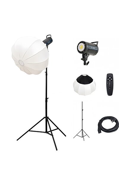 glanfen مجموعة إضاءة تصوير احترافية COB بقوة 150 واط، إضاءة فيديو COB ثنائية ...