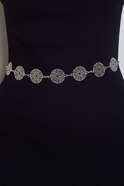 mica حزام نسائي بإطار فضي