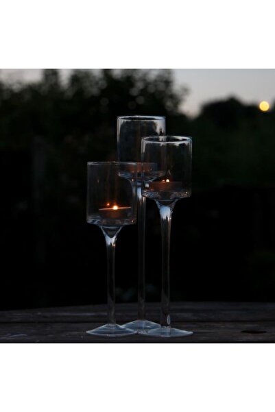 Cesiro Set de 3 suporturi pentru lumânări