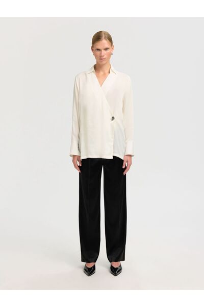 SELECTED Langarmhemd Asymmetrisches