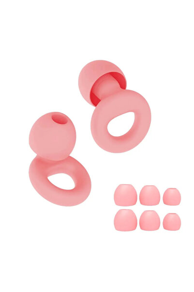 Choice Pink HUAK 8 Ear Tips in XS/S/M/L Quiet Ear Plugs for Noise Reduction – Super Soft, Reusable Hearing