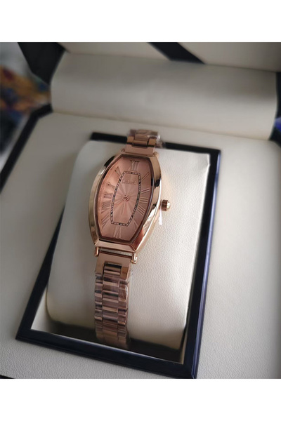 Youtrico Labaoli ladies watch minimalist in rose gold,tonneau-shaped