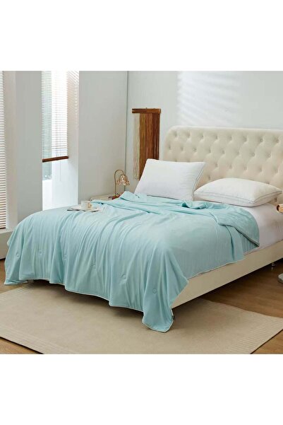 ShinyFlower لحاف بتقنية التبريد مصنوع من قماش البولي أميد بنسبة 100%، مقاس فردي 160×220 سم