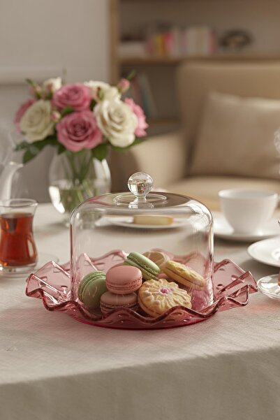 EWs Plum Acrylic Perforated Bell Jar Display and Storage Container - 2 Pieces