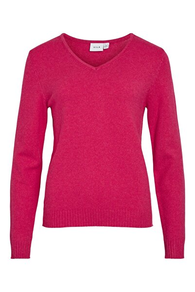 VILA Strickpullover VIRIL V-Ausschnitt
