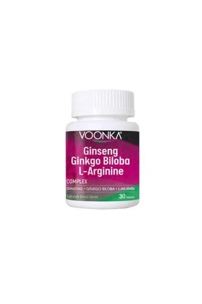 Voonka Ginseng Ginkgo Biloba L-Arginine 30 Kapsül