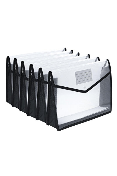 Blythornix A4 Size Expanding File Folders with Snap Closure, Document Bag, Mesh Pockets Organizer, File Jackets