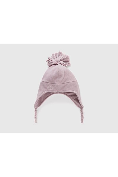 United Colors of Benetton قبعة للأطفال مزودة بغطاء للأذن مع بوم بوم