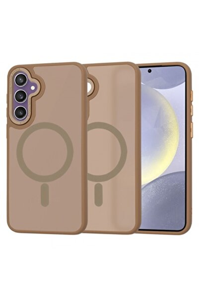 Stef's Cat Carcasă MagSafe pentru Samsung Galaxy S24+ S926, HaloFrost, maro