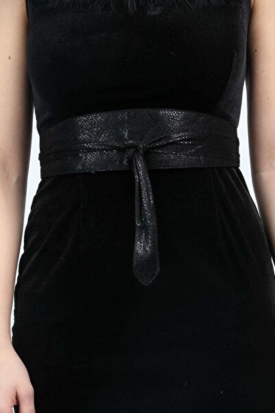 Nichii Snake Skin Leather Belt