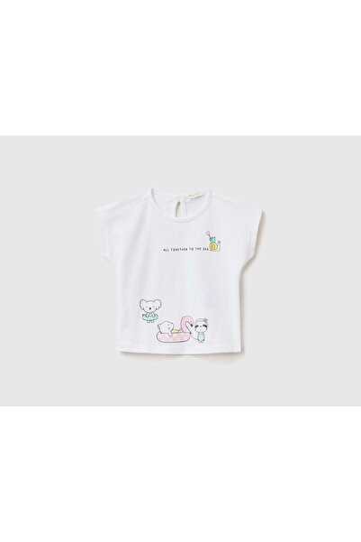 United Colors of Benetton تي شيرت أطفال من القطن العضوي