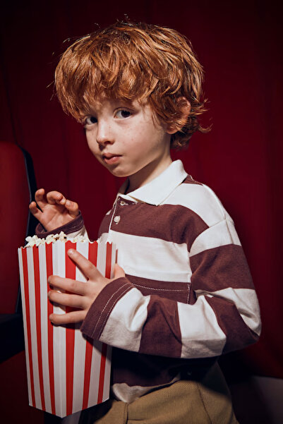 MAYORAL 04119-15 Bordo T-Shirt Striped Long Sleeve