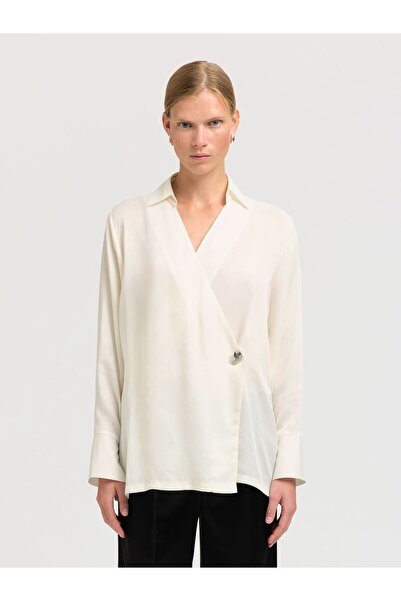 SELECTED Langarmhemd Asymmetrisches