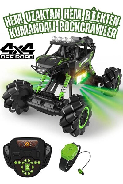 Tıfıl Toys Işıklı Sesli Müzikli Şarjlı Bilek Kumandalı Drift Atan 4x4 Canavar...