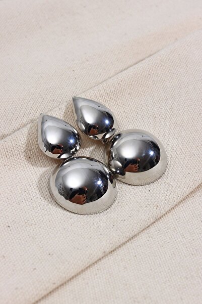 LA PERRY ACCESSORIES فضية اللون خمر استرخى الأقراط