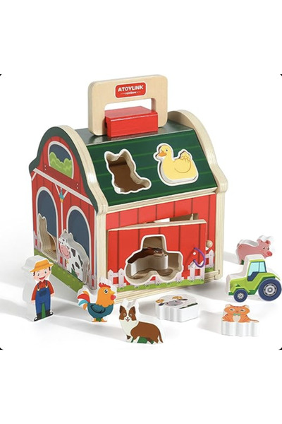 Krista Φάρμα Ζώων - γιγάντιο κουτί με λαβή και διαλογέα