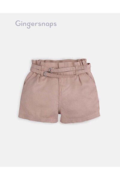 Gingersnaps Girls Solid Drawstring Shorts