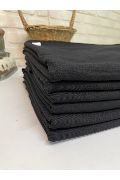 EGE DESIGN Triko Yonca Dökümlü 6 Parça Si̇yah Toplam 8 30 m