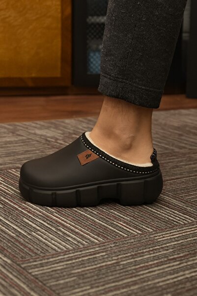 Moda Frato Vento Women's Indoor Slippers with Wool Inside Waterproof Lightweight and Comfortable Slippers Hospital Kitchen Work Slippers