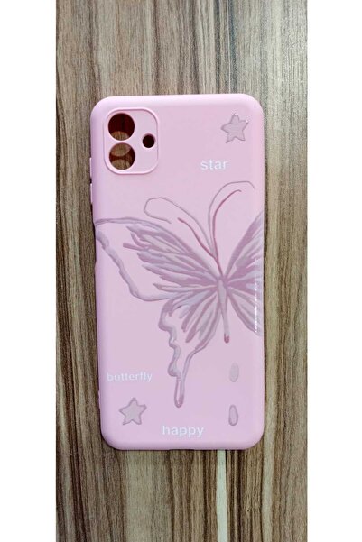 Newon غطاء حماية لهاتف سامسونج جالاكسي A04 مطبوع عليه فراشة من الداخل مصنوع م...