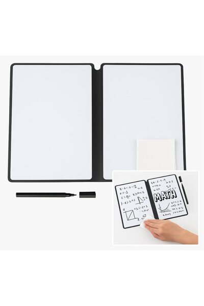 OBRO Caiet reutilizabil cu tablă albă A5 – Scrie, șterge și reutilizează | Se...