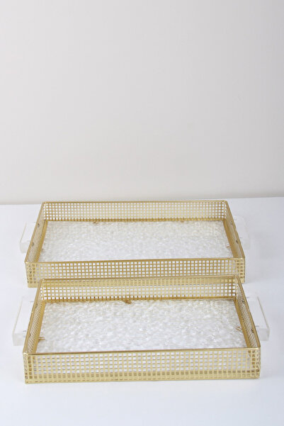 Generic A set of versatile serving trays with a sophisticated and elegant design.