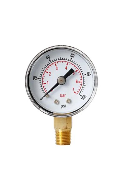 Choice1 مقياس ضغط ذو وجه 40 مم، نطاق قياس 0-7 بار (0-100 رطل/بوصة مربعة)، وصل...