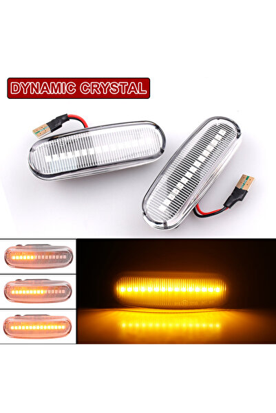 Choice1 مصباحان جانبيان LED ديناميكيان كريستاليان لإشارات الانعطاف، مناسبان ل...