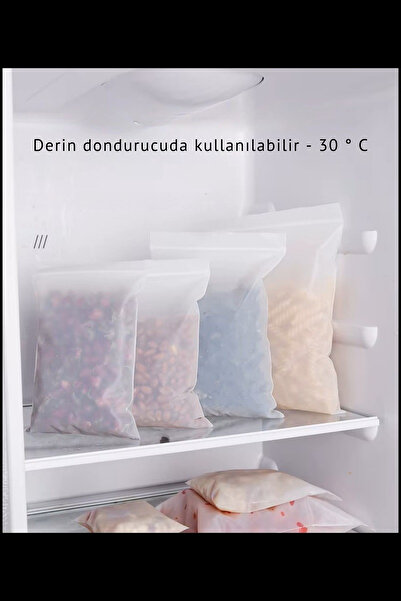 COLORPAK Çok Amaçlı Kilitli Torba (10 Adet) 23x31 cm kilitli kalın buzdolabı poşeti sandviç beslenme torbası